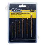 Набір фрезерних сердл 6шт Werk 107752 33535