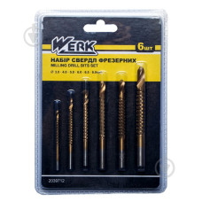 Набір фрезерних сердл 6шт Werk 107752 33535