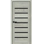 Двері міжкім 80 PL-PVC-02 Месіна срібна BLK 50055