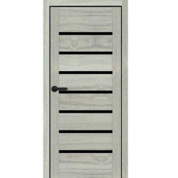 Двері міжкім 80 PL-PVC-02 Месіна срібна BLK 50055