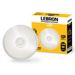 85002 Світильник лед накладний круг Леброн 10W з д.руху кут 140*  00-18-75/15-36-43