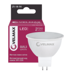 Лед-лампа Velmax V-MR16 4W GU 104100K 21-14-62 87683