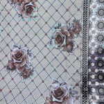 Клейонка на  тканевій основі Сірі Троянди