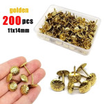 Цвяхи для обивки дверей із шапкою 80г золото/мідь/срібло