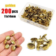 Цвяхи для обивки дверей із шапкою 80г золото/мідь/срібло