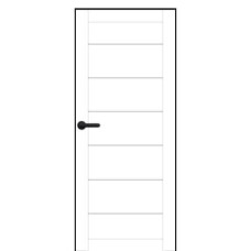 Двері міжкім PL-PP-08 Белісіма вайт 80 скло сатин 50045