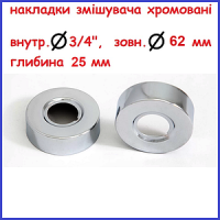 Накладка для змішувача 3/4 мілка 2.0  (за 2шт) 27553