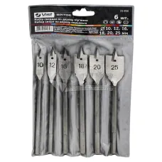 Набір перових свердл по дереву (10,12,16,18,20,25) 39044