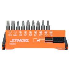 Набір насадок викруткових STHOR 1/4 з тримачем 10шт 92060