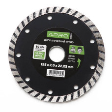 Диск алмазний APRO Турбо 125х2,4 93073