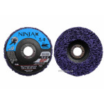 Круг зачисний нетканий жорсткий Ninja Virok 125х22х13мм P46 фіолет. 39834