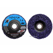 Круг зачисний нетканий жорсткий Ninja Virok 125х22х13мм P46 фіолет. 39834