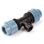 Трійник для труб ПВХ д32/32/(3/4) внутр різьба