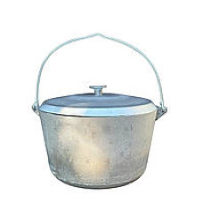 Казан алюмін з кришкою 7л Полімет 152318 Україна