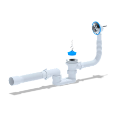 Сифон ванна нерж Аніпласт Е156 40/50+коліно