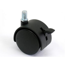 Опора колісна чорна без фіксатора 50мм пласт 47293