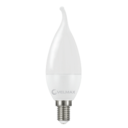 Лед-лампа Velmax 8W Е14 свіча 4100К 21-13-36 68675