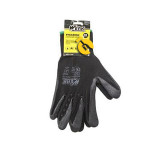 Перчатки роб чорні латекс покриттям WERK WE2125H 179235