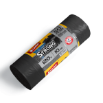 Пакети для сміття 120л 10шт сірі EUROKAM потовщені