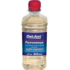 Розчинник для емалей, лаків, фарб 331020 DekArt Україна 0.5л(р)