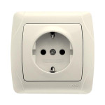 Розетка врізна одинарна з/з Viko Кармен кремова