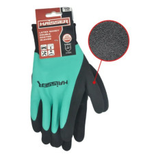 Перчатки роб чорні з подв. латекс. покр. Haisser 211429