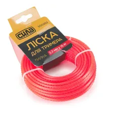Леска для тримера 2,4мм 15м Круч квадрат СИЛА 390146