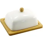 Маслянка порцеляна/бамбук 20.8см PJ03449 79859