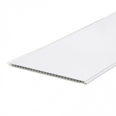 Вагонка 20 см Білий мат ( 1,2 м2-1 полоса )  (200мм*8мм*6000мм) м2