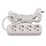 Подовжувач Люксел 3м 4 гнізда 68435