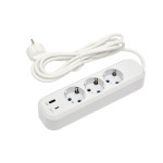 Подовжувач Люксел б/з 3м 3 гнізда з вимик. 87275