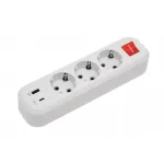 Колодка Люксел 3 гнізда б/з з вим. 68743