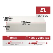 Поролон смужка 18х30ммх2метри (за 1шт) 1500247 Україна