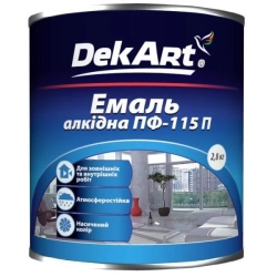 Емаль темно-зелена ПФ-115 DekArt Україна 2,8кг(р)