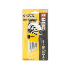 Набір шестигранників Г-под подовж 9шт (1,5-10мм)Cr-V Master Tool 75-0955