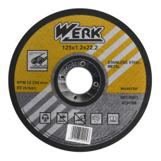 Круг відрізний Werk 125х1  по нерж та металу 39568