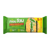 Губка кухонна Frau Tau для посуду 5+1шт 30396