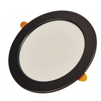 Світильник LED врізний круг L-DR-94BL 9W чорний 4000K 12-08-36 87629