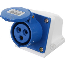 Роз'єм силовий стаціонар. 16А 220В 2P+PE 68351