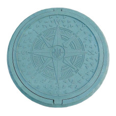 Люк каналізаційний круглий зелений Воюс 17кг 27710 Україна