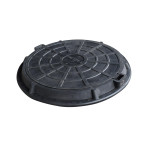 Люк каналізаційний круглий чорний Воюс 17кг 27709 Україна