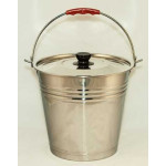 Відро 10л нерж з кришкою