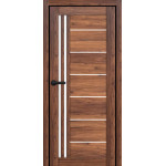 АКЦІЯ! Двері міжкім PL-ECO-14 Санома марон 80 скло сатин 50044