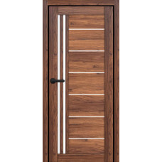 АКЦІЯ! Двері міжкім PL-ECO-14 Санома марон 80 скло сатин 50044