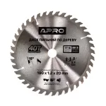 Диск пильний 190х40Tх20 APRO 390436