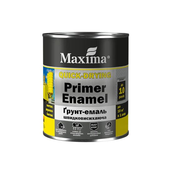 Грунт-емаль швидковисохаюча біла Maxima 2,5кг 33693 Україна