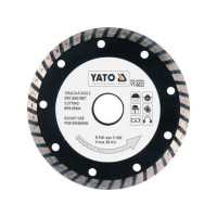 Диск алмазний Yato Турбо 125х8,0мм h-2.6мм YT-6023