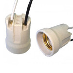 Патрон керамічний Е27 з проводом 87378