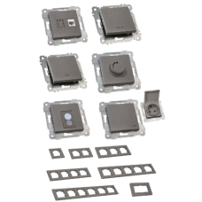 Механізм вимикача 2кл. 10А RITA Mutlusan графіт 47-06-32 87224