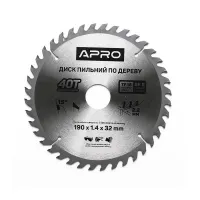 Диск пильний 190х40Tх32 APRO 390297